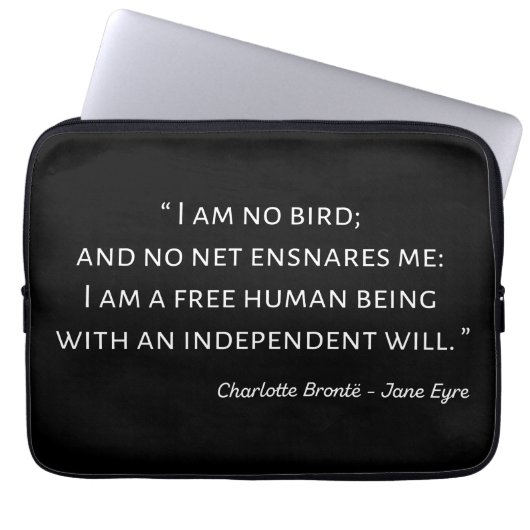 Jane Eyre Quote II - Klassischer Stil Laptopschutzhülle (Vorderseite)