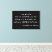 Jane Eyre Quote II - Klassischer Stil Leinwanddruck (Insitu (Holzboden))