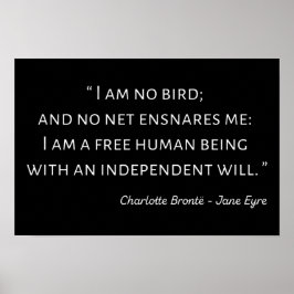 Jane Eyre Quote II - Klassischer Stil Poster