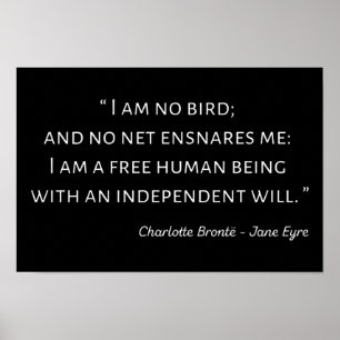 Jane Eyre Quote II - Klassischer Stil Poster