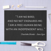 Jane Eyre Quote II - Klassischer Stil Seidenpapier (Handwerk)