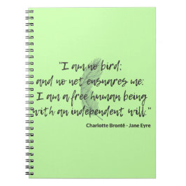 Jane Eyre Quote II Notizblock