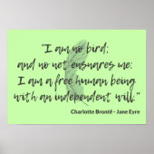 Jane Eyre Quote II Poster (Vorne)