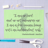 Jane Eyre Quote II Seidenpapier (Handwerk)