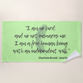 Jane Eyre Quote II Strandtuch