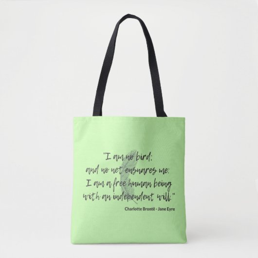 Jane Eyre Quote II Tasche (Vorderseite)
