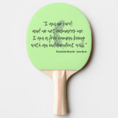 Jane Eyre Quote II Tischtennis Schläger (Rückseite)