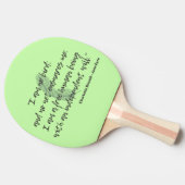 Jane Eyre Quote II Tischtennis Schläger (Seitenansicht)