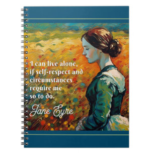 Jane Eyre Quote Monet Style Malerei Notizblock