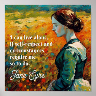 Jane Eyre Quote Monet Style Malerei Poster