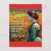 Jane Eyre Quote Monet Style Malerei Postkarte (Vorderseite)
