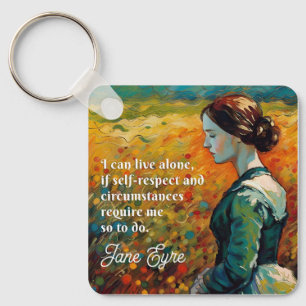 Jane Eyre Quote Monet Style Malerei Schlüsselanhänger