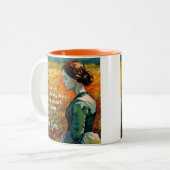 Jane Eyre Quote Monet Style Malerei Zweifarbige Tasse (Vorderseite Links)
