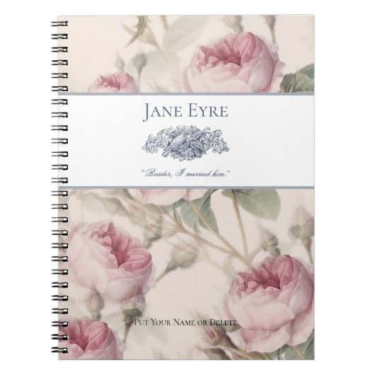 Jane Eyre - Reader I Verheiratet Ihm - Doves Flora Notizblock (Vorderseite)