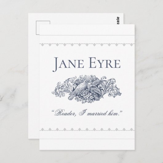Jane Eyre - Reader I Verheiratet Ihm - Doves Postkarte (Vorne/Hinten)
