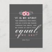 Jane Eyre - so wie wir sind - schwarz Postkarte (Vorderseite)