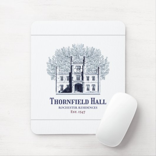 Jane Eyre Thornfield Hall Rochester Residences Mousepad (Mit Mouse)