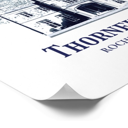 Jane Eyre Thornfield Hall Rochester Residences Poster (Ecke)