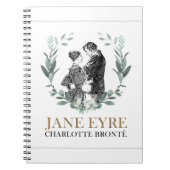 Jane Eyre und Edward Rochester mit Wreath Notizblock (Vorderseite)