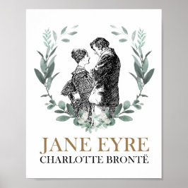 Jane Eyre und Edward Rochester mit Wreath Poster