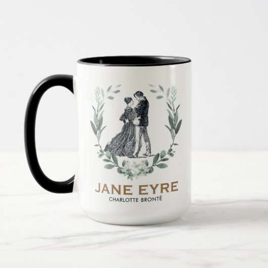 Jane Eyre und Edward Rochester mit Wreath Tasse (Links)