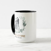 Jane Eyre und Edward Rochester mit Wreath Tasse (Vorderseite Links)