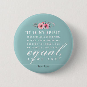 Jane Eyre - wie wir sind - Aquamarin Button