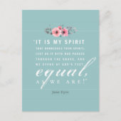 Jane Eyre - wie wir sind - Aquamarin Postkarte (Vorderseite)