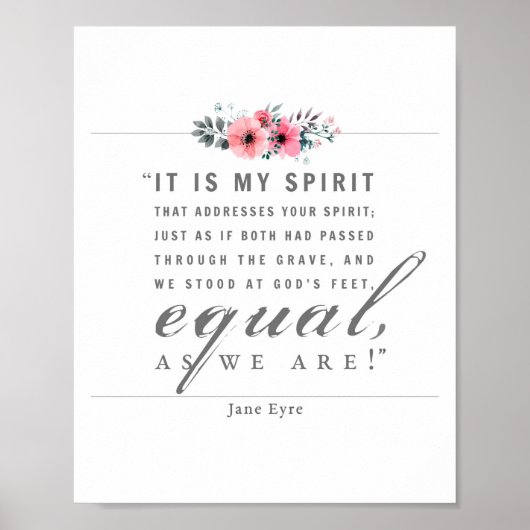 Jane Eyre - wie wir sind - weiß Poster (Vorne)