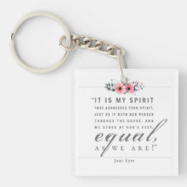 Jane Eyre - wie wir sind - weiß Schlüsselanhänger
