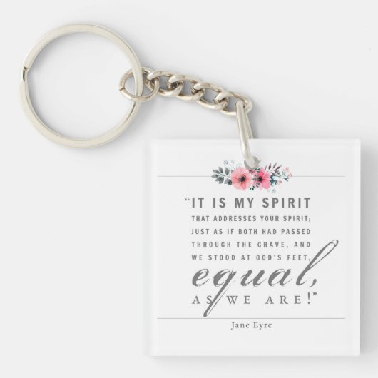 Jane Eyre - wie wir sind - weiß Schlüsselanhänger (Vorderseite)