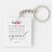 Jane Eyre - wie wir sind - weiß Schlüsselanhänger (Rückseite)