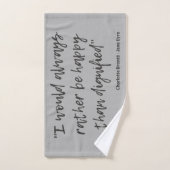 Jane Eyre Zitat I Badhandtuch Set (Handtuch)