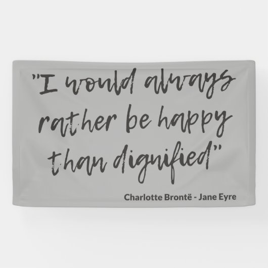 Jane Eyre Zitat I Banner (Horizontal)