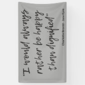 Jane Eyre Zitat I Banner (Vertikal)