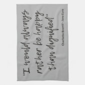 Jane Eyre Zitat I Geschirrtuch (Vertikal)
