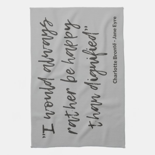 Jane Eyre Zitat I Geschirrtuch (Vertikal)