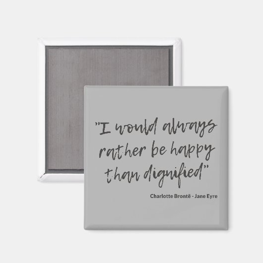 Jane Eyre Zitat I Magnet (Vorderseite/Rückseite)