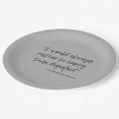 Jane Eyre Zitat I Pappteller (Schrägansicht)