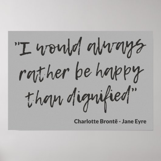 Jane Eyre Zitat I Poster (Vorne)