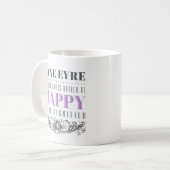 Jane Eyre Zitat - ich würde mich immer freuen Kaffeetasse (Vorderseite Links)