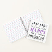 Jane Eyre Zitat - ich würde mich immer freuen Notizblock (Innenseite)