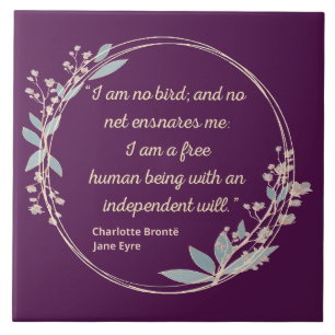 Jane Eyre Zitat II - Niedlicher Stil Fliese