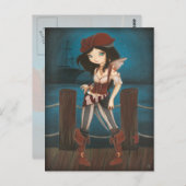 Jane - Fantasy Fairy Pirate Postkarte (Vorne/Hinten)