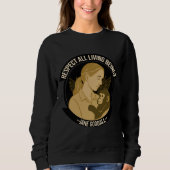 Jane Goodall Inspired Quote Sweatshirt (Vorderseite)