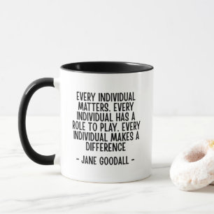 Jane Goodall Zitat Tasse