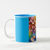 ~ JANE ~ HAPPY EASTER ~ Flowers Eggs ~  Zweifarbige Tasse (Links)