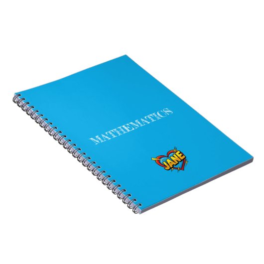 Jane Heart Blue Notizblock (Rechte Seite)