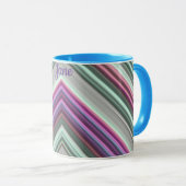 JANE ~ Hübsch gestreift ~ Tasse (VorderseiteRechts)