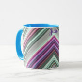 JANE ~ Hübsch gestreift ~ Tasse (Vorderseite Links)